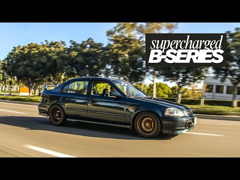 10+ Years with His Supercharged B-Series Honda Civic 🔥 Still a Street Legend!