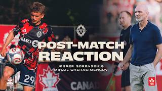 Jesper Sørensen and Mihail Gherasimencov Post-Victory Reactions vs Cavalry FC????️