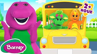 Wheels On The Bus + More Nursery Rhymes &amp; Kids songs I Barney the Dinosaur