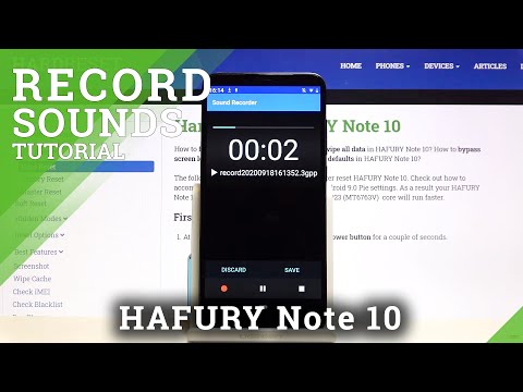 How to Record Sounds on HAFURY Note 10 – Use Sound Recorder