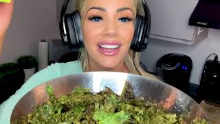 Kale Chips ASMR • eating sounds • head tingles • triggers