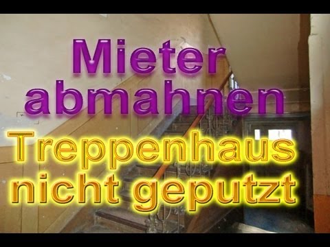 Mieter abmahnen: Treppenhaus nicht geputzt. So geht's! Mustertext - Ratgeber Vermietershop.de