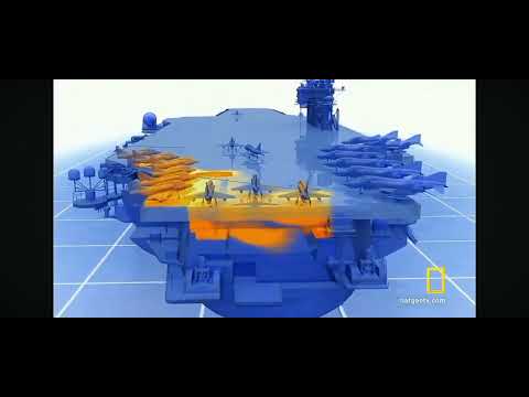 USS Forrestal Fire - Animation