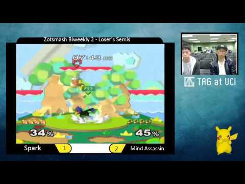 ZSBW 2 Loser's Semis - Spark (Falco, Falcon, Fox) vs. Mind Assassin (Falco) - SSBM