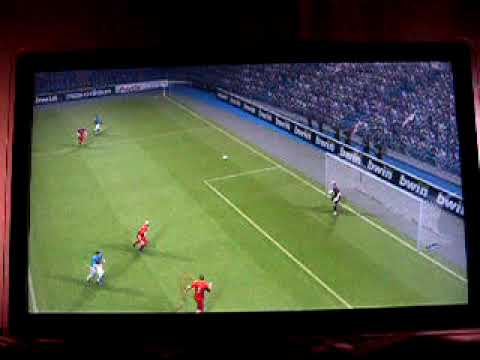 TOP 50 Best Ever Pro Evo PES 2009 GOALS Scored Baines Goal Everton V Liverpool (Amazing Play & Shot)
