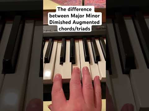 Major minor diminished, augmented, chords explained #piano #pianotutorial #musictheory