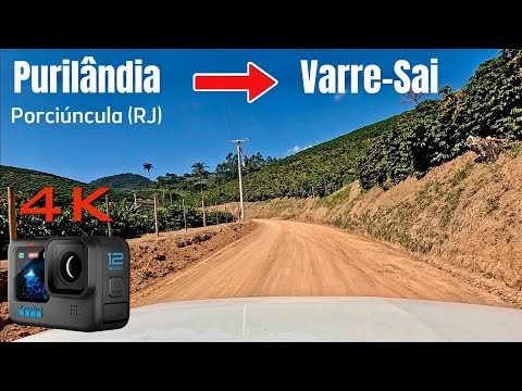 De Purilândia, distrito de Porciúncula (RJ), até Varre-Sai, em tempo real. 