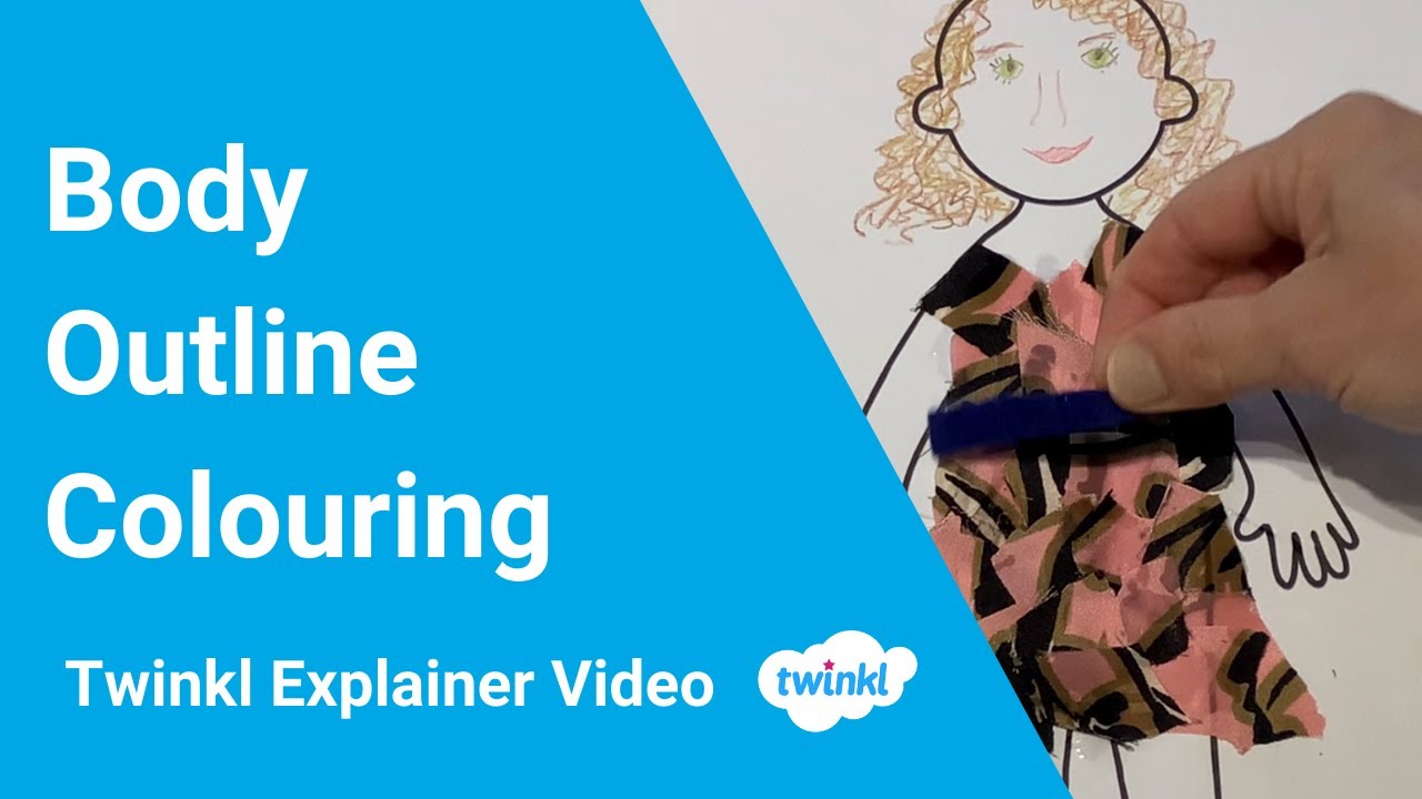 Body Outline Colouring Activity | EYFS Face and Body Features