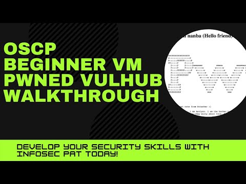 PWNED 1 VulnHub CTF Walkthrough OSCP with InfoSec Pat -  Video 2021