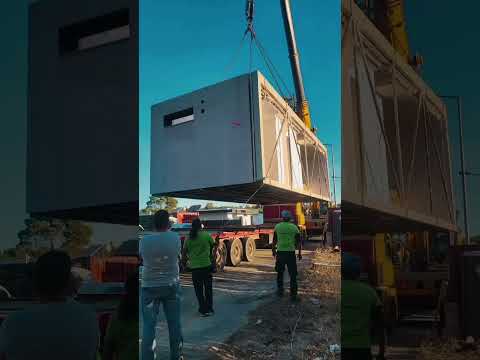 Implantação de casa modular | vídeo completo em breve ! #portugal