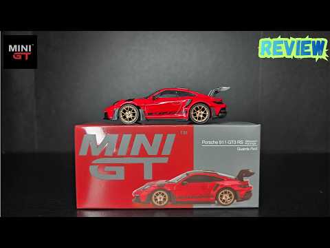 Feature Image thumbnail for the video blog Mini GT - Porsche 911 GT3 RS Weissach Package Guards Red - REVIEW by  booster_diecast