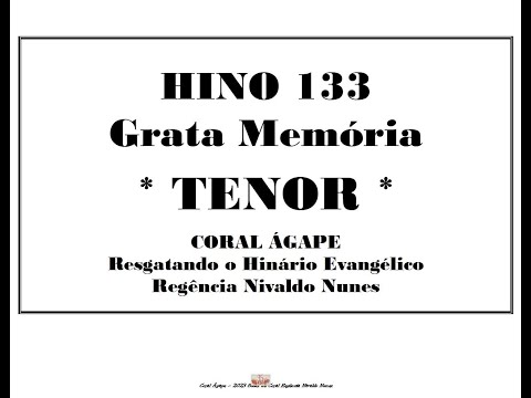 AGPGNAN HE 133 GRATA MEMÓRIA TENOR