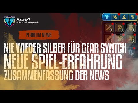 Raid: Shadow Legends - Plarium haut was großes raus - Keine Silberkosten mehr für Gear wechseln !