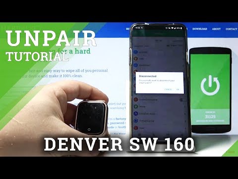 How to Unpair Denver SW 160 - Unpair Device