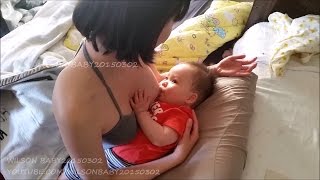 ASIAN MAMA BREASTFEEDING GROWING CHUBBY BABY WILLY