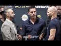 PAULIE MALIGNAGGI & ARTEM LOBOV GO FACE TO FACE IN TENSE FACE OFF TWO DAYS BEFORE BARE KNUCKLE FIGHT