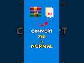 How to Convert ZIP file to Normal | 2025 #shorts #unzip #zip