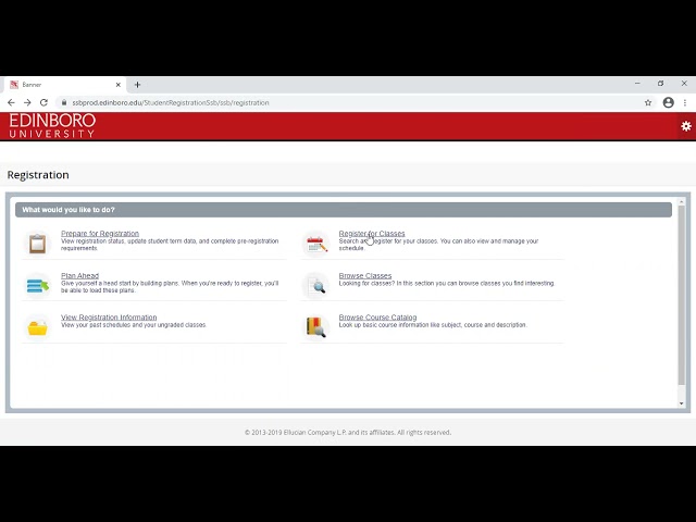 Undergraduate Student Scheduling | Records And Registration | Edinboro  University