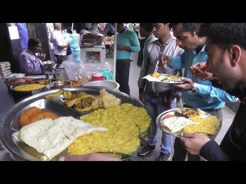 Very Cheap Food ( Khichuri,Papad,Chop Snack,Potato Chokha) | Office Time Lunch | Kolkata Street Food Video