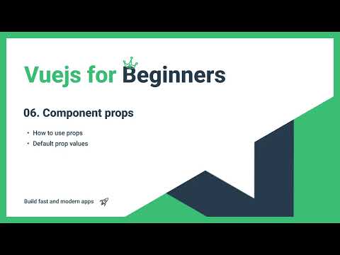Vue js - Ep. 6 Passing props to components