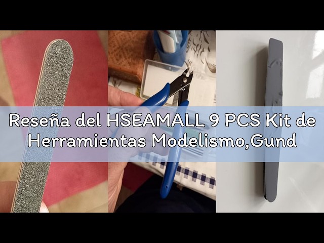 Vídeo relacionado con HSEAMALL 9 PCS Kit de Herramientas Modelismo,Gundam model kit Modelismo Maquetas Gunpla Fabricación Construcción de Pasatiempos Herramientas Básicas de Modelador