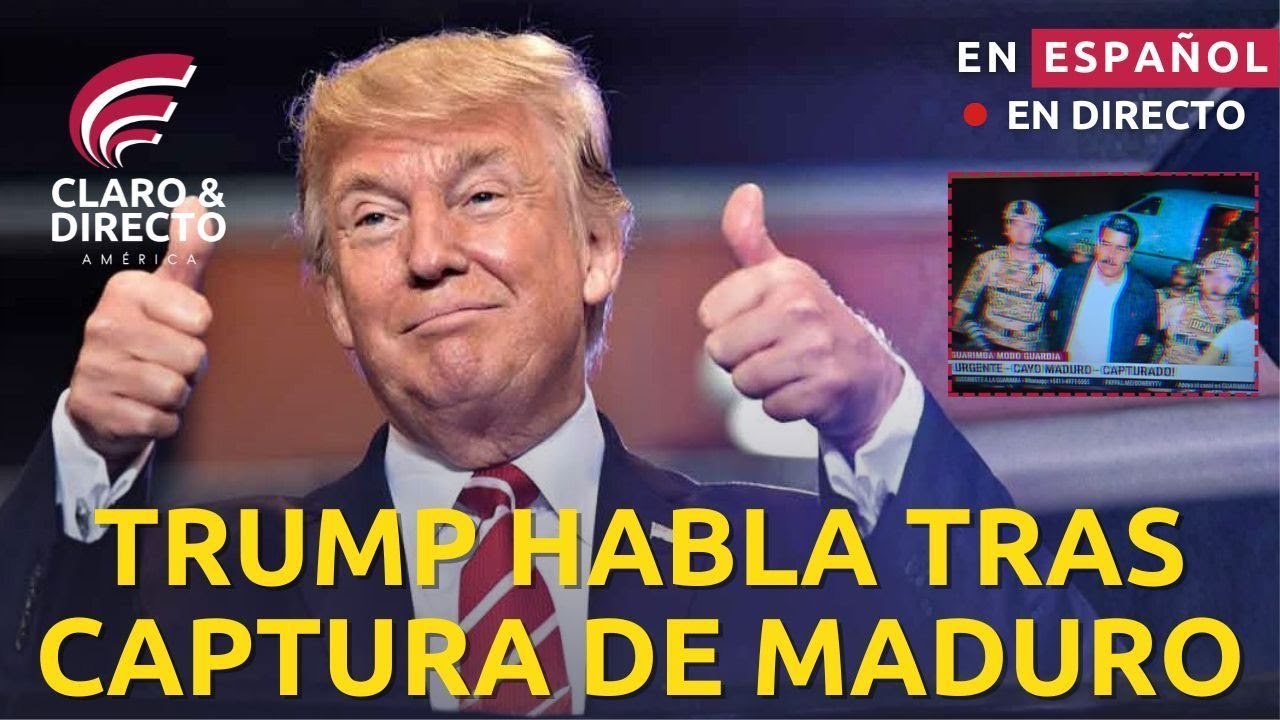 ÚLTIMA HORA, TRUMP CONFIRMA: Maduro CAPTURADO en Caracas | Primera Declaración Pública