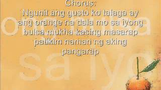 Orange lyrics by Parokya ni Edgar