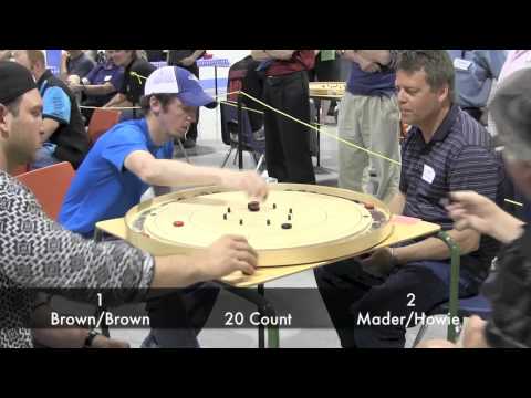 Crokinole 2014 World Championship - Doubles Brown/Brown v Mader/Howie