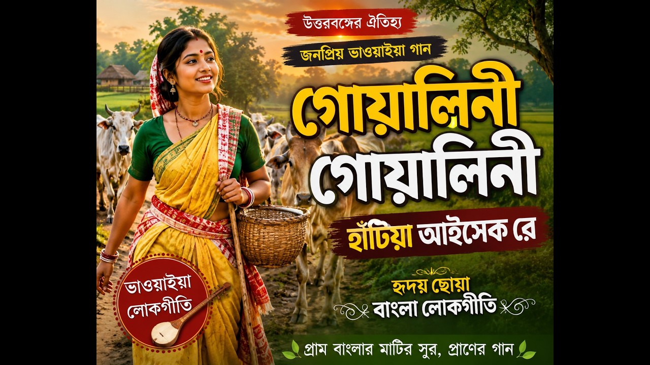 গোয়ালিনী গোয়ালিনী হাঁটিয়া আইসেক রে💕জনপ্রিয় গোয়ালপারিয়া ভাওয়াইয়া গান💕Goalini Goalini Hatiya Aisek Re
