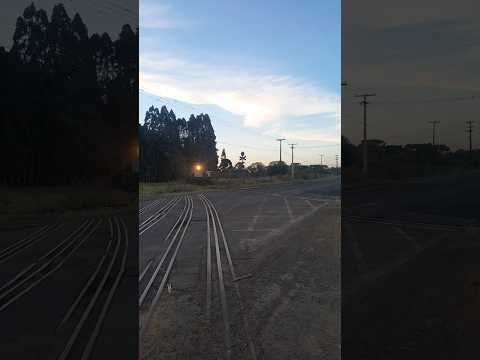 Trem no Campo Velho/Codapar em Guarapuava/PR, sentido Curitiba