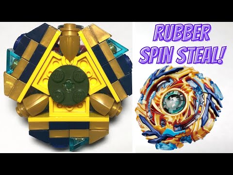 *LEGO* Drain Fafnir | RUBBER SPIN STEAL! | Lego Beyblade Reviews