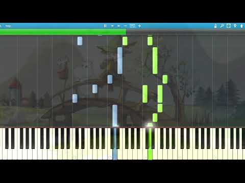 [Synthesia] Mica Arisaka - Yume no Sekai He (Opening) (Piano) [Moomin]