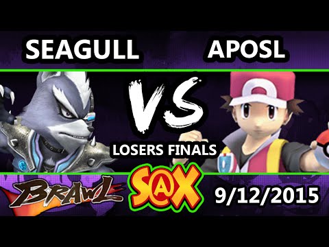 S@X Monthly - NS | Seagull (Wolf) Vs. VGBC | Aposl (Pokemon Trainer) SSBB LF - Smash Brawl