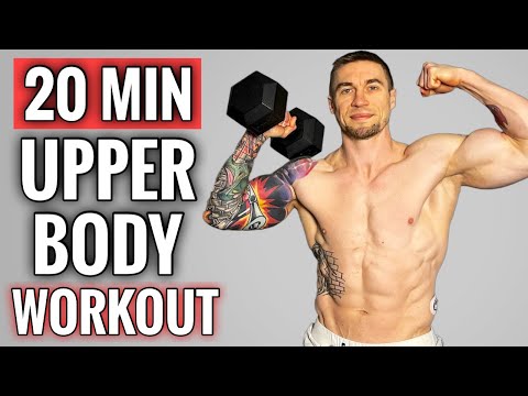 20 Min Upper Body Dumbbell Workout | FOLLOW ALONG