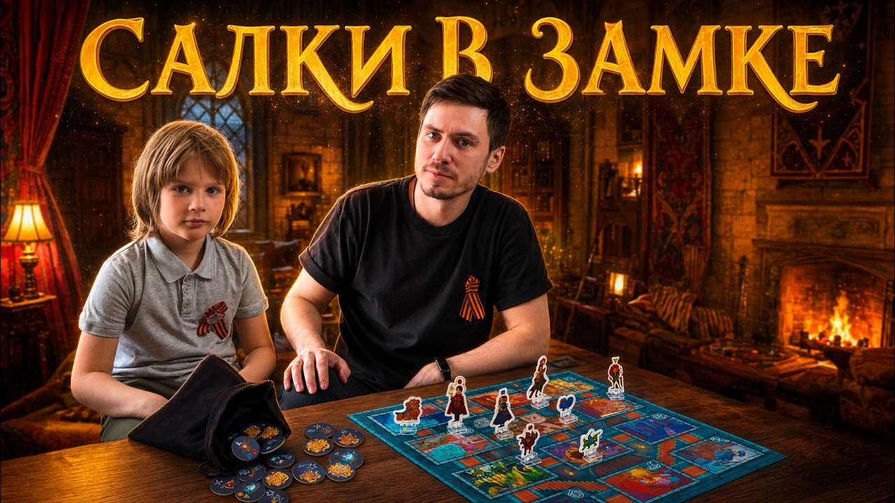 САЛКИ В ЗАМКЕ 🏰 Играем в настольную игру с Елисеем!
