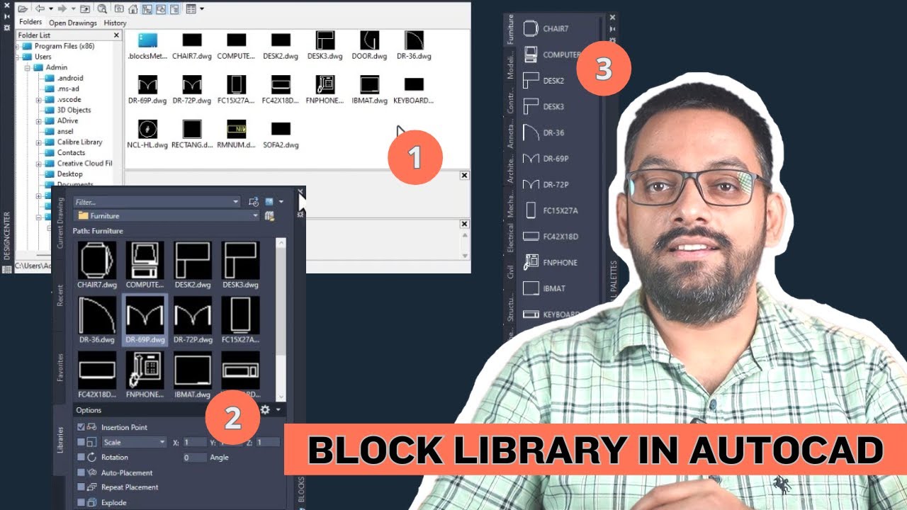 Create your custom block library in AutoCAD - 3 Methods