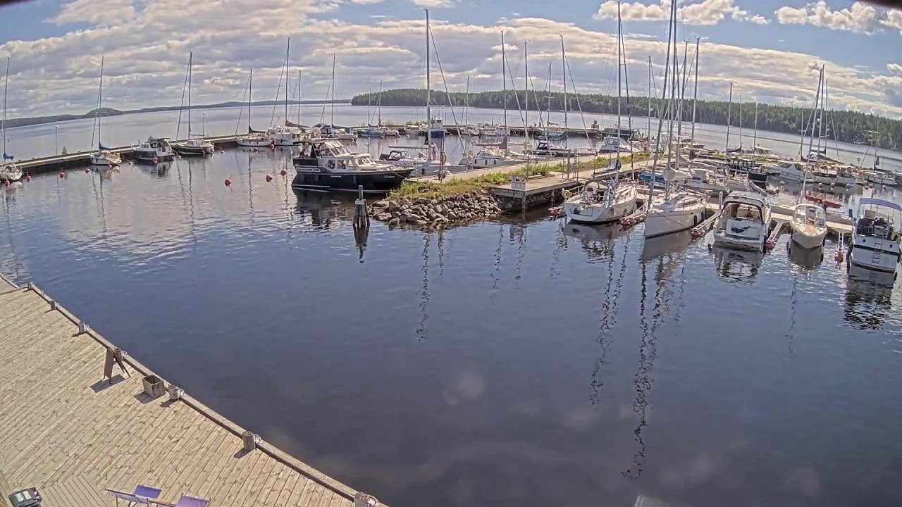 Live webcam view of Padasjoki Marina on Lake Päijänne