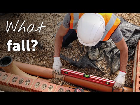 How to install drainage pipes with the correct fall? OHOB Training Academy