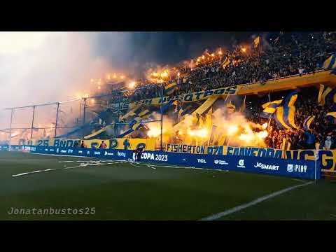 "Recibimiento Rosario Central vs Huracán / Estadío Gigante de arroyito #2023" Barra: Los Guerreros • Club: Rosario Central