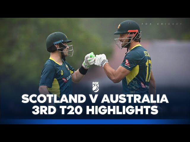 Scotland v Australia – 3rd T20 Full Match Highlights I 08/09/24 I Fox Cricket