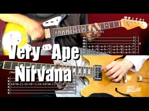 Very Ape - Nirvana ( Guitar Tab Tutorial & Cover ) | Félix Fuentes Ft. Jorge Orellana