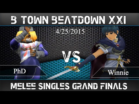B-Town Beatdown XXI: Melee Singles-Grand Finals- PhD (Sheik) vs Winnie (Marth)