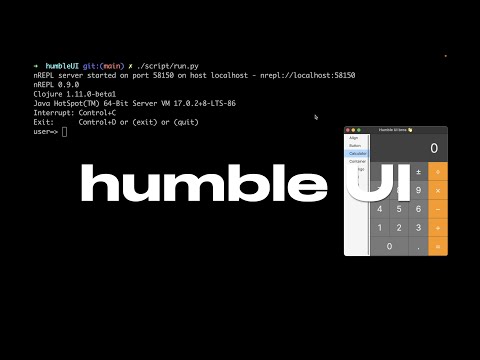 Humble UI - A Clojure desktop UI framework
