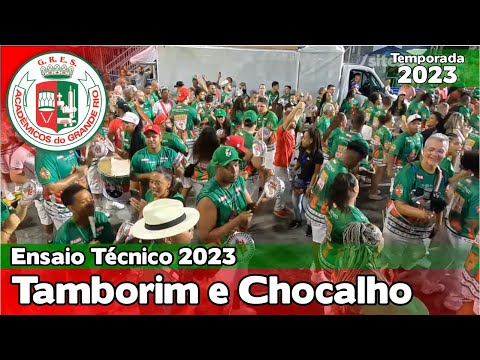 Grande Rio 2023 | Tamborins e chocalhos - Ensaio Técnico | Samba ao vivo - #ET23