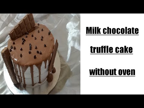 Milk chocolate truffle cake without oven/Half kg chocolate cake