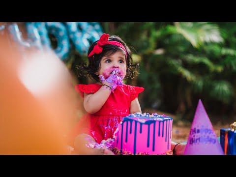 NIRVI Cake Smash | 1st Birthday | Satyasiri photography