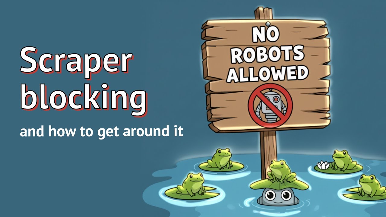Pondcast #1: Scraper blocking and how to get around it — video thumbnail