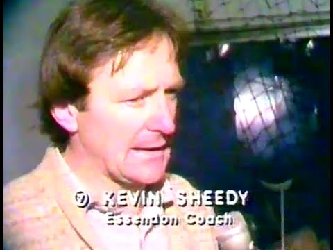 Essendon coach Kevin Sheedy interviewed by Stephen Phillips in 1981.