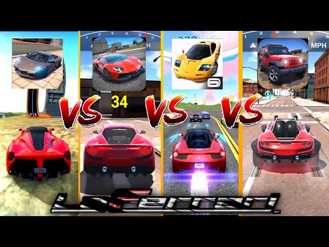LaFerrari : Extreme Car Driving Simulator VS Ultimate Car Driving Simulator VS Asphalt Nitro