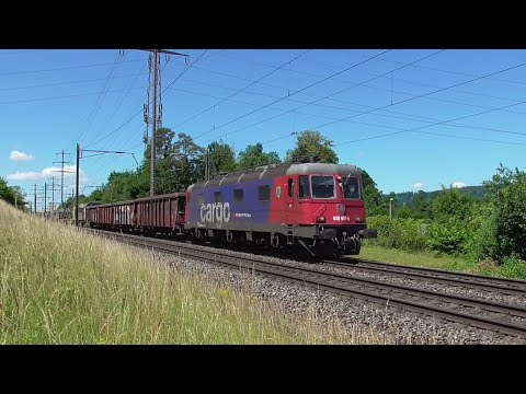 Trains sur la ligne Bözberg - Rheinfelden 10 juin 2022